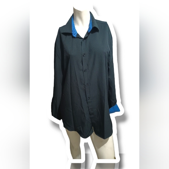 Slim Fit Solid Non-Iron Performance Dress ShirtSOCIETY OF THREADS - Picture 4 of 8